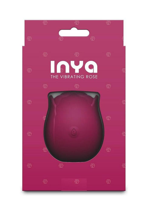 INYA The Vibrating Rose Rechargeable Silicone Clitoral Stimulator - Red