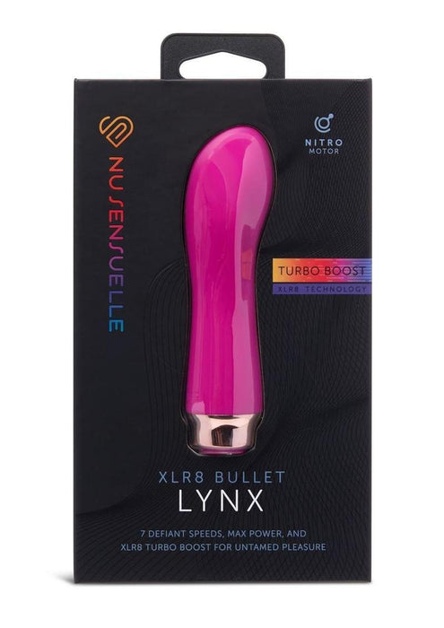 Nu Sensuelle Lynx Rechargeable Silicone Bullet with Nitro Motor - Magenta