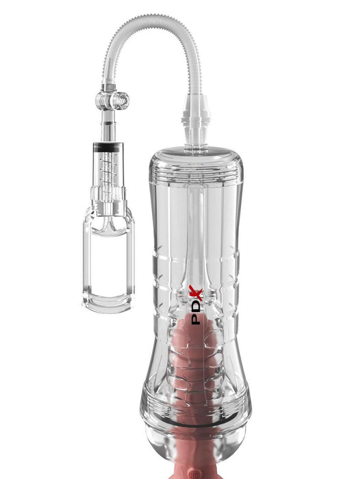 PDX Elite ViewTube Vac XXL Pump See-Thru EZ-Grip Pump Stroker - General Orifice - Clear