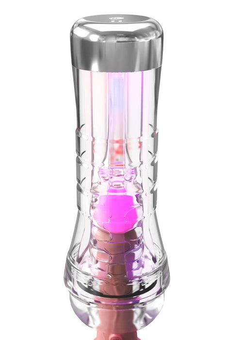 PDX Elite ViewTube XXL See-Thru EZ-Grip LED Stroker - Clear