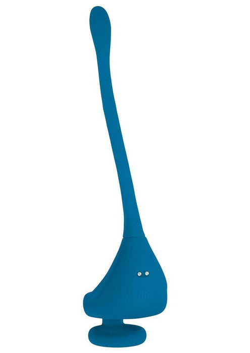 Levelz Dual Motor Rechargeable Silicone Cock Ring with Prostate Stimulator - Teal