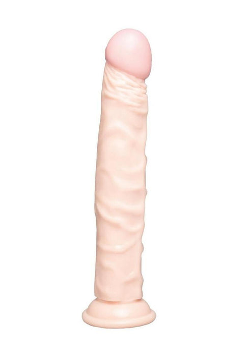 Lux Fetish Vibrating Strap-On Dildo Set 9.5in - Black/Vanilla