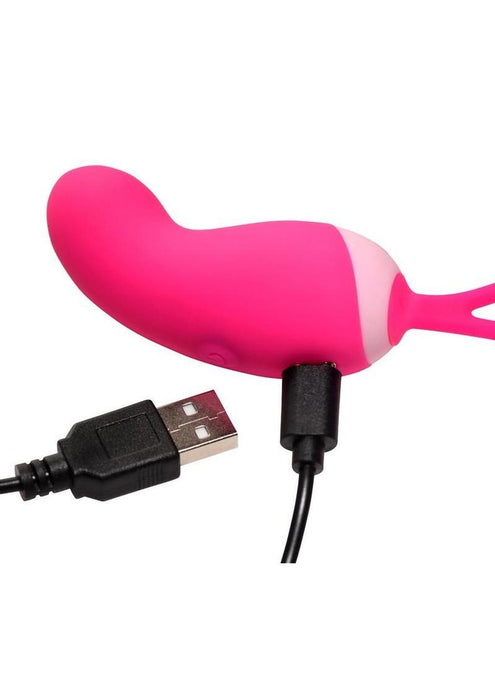 Bang Silicone Rechargeable Mini Vibrator with Remote Control - Pink