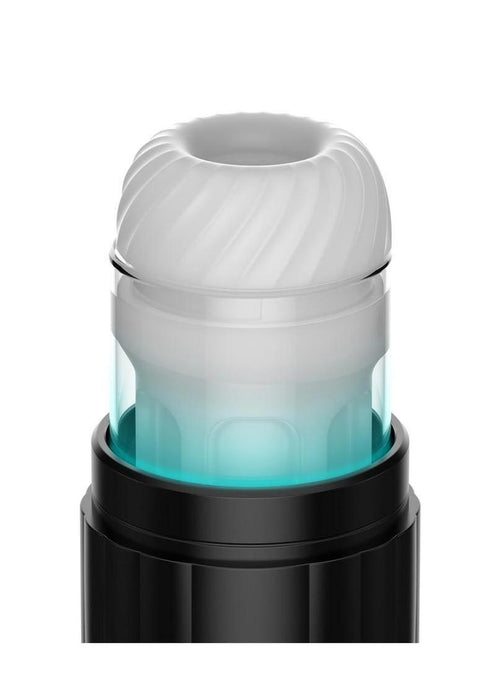 Kaotik Labs The Shockwave App Control Rechargeable Masturbator - Black/Blue