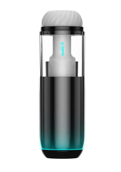 Kaotik Labs The Cocoon App Controlled Rechargeable Masturbator - Black/Blue