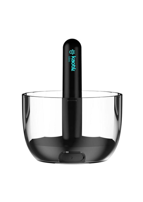 Kaotik Labs The Cocoon App Controlled Rechargeable Masturbator - Black/Blue