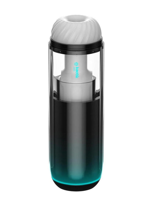 Kaotik Labs The Cocoon App Controlled Rechargeable Masturbator - Black/Blue