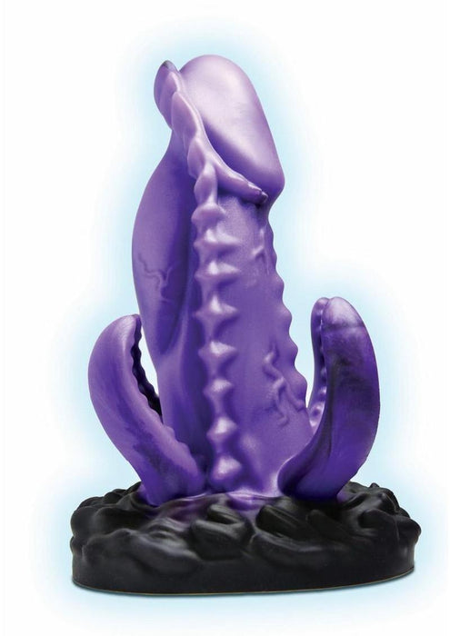 Creature Cocks Leviathan Silicone Dildo - Purple/Black