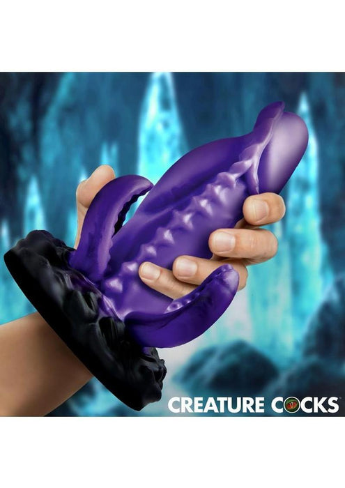Creature Cocks Leviathan Silicone Dildo - Purple/Black