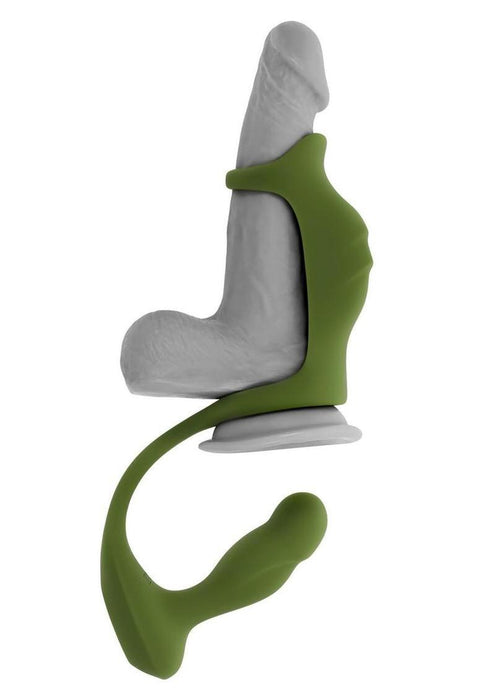 Zero Tolerance Prostate Power Pack Rechargeable Silicone Anal Vibrator with Remote - Green