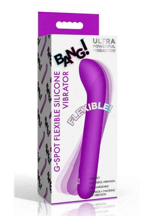 Bang! G-Spot Flexible Rechargeable Silicone Vibrator - Purple