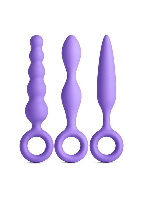 INYA Trio Silicone Anal Plug Kit (3 Piece) - Purple