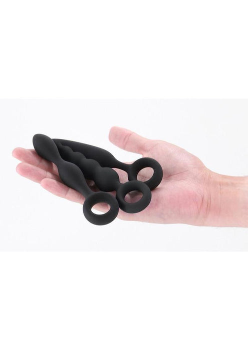 Renegade Trio Kit Silicone Anal Plug Set (3 Piece) - Black