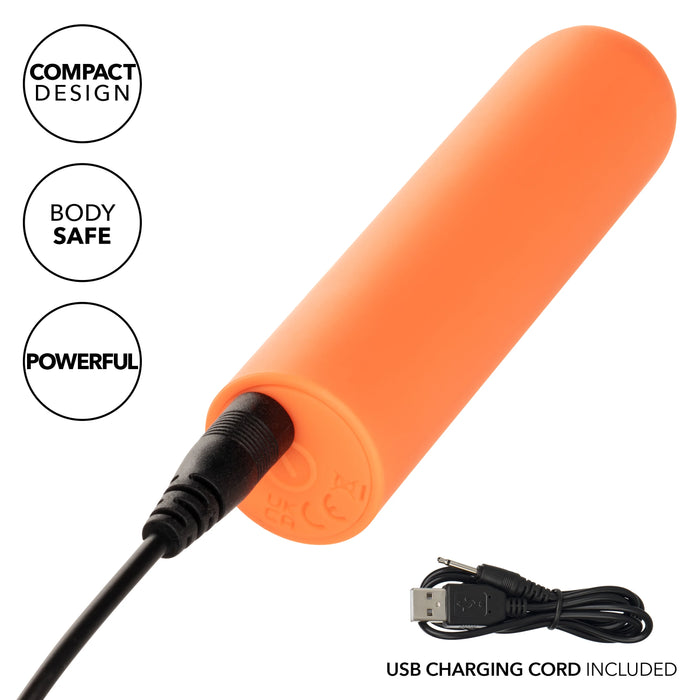 Turbo Buzz Rechargeable Rounded Bullet - Orange