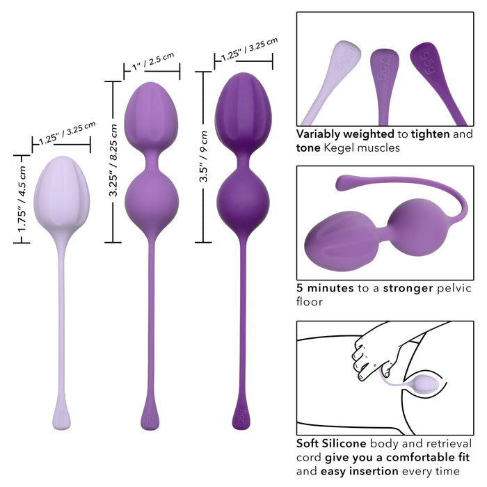 Kegel Training (3 piece) Set - Purple