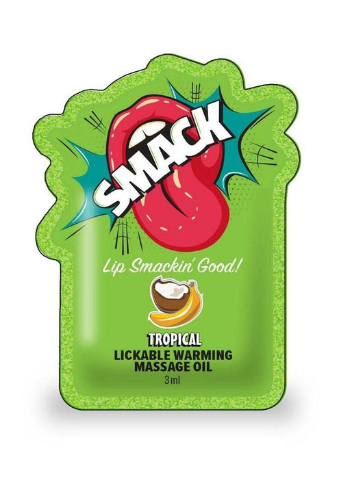SMACK Warming Lickable Massage Oil 3ML Pouch - Tropical