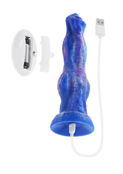 Gender X Wildest Dreams Rechargeable Silicone Vibrating Dildo with Remote Control - Multicolor