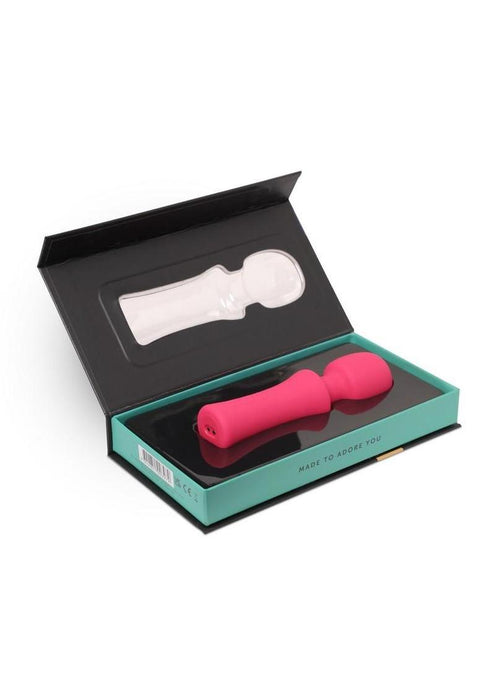 Nu Sensuelle Adore XRL8 Rechargeable Silicone Wand with Heat - Hot Pink