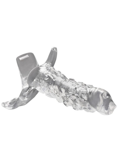 Creature Cocks King Kraken Hollow Strap-On with Harness - Clear/Black