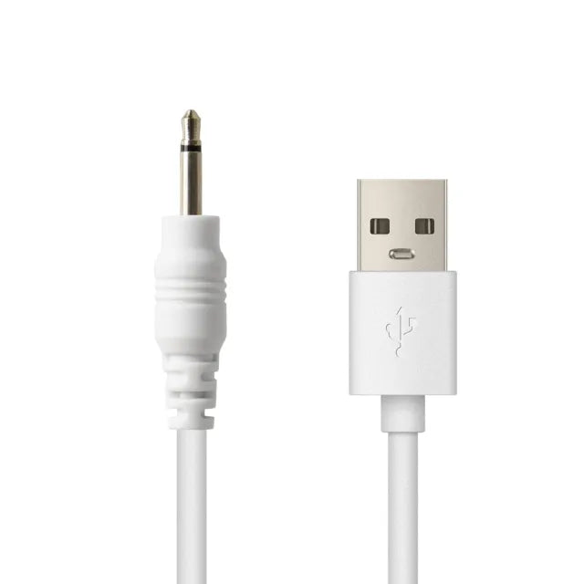 White DC Pin Connector Charging Cable with 1.2CM Pin Length