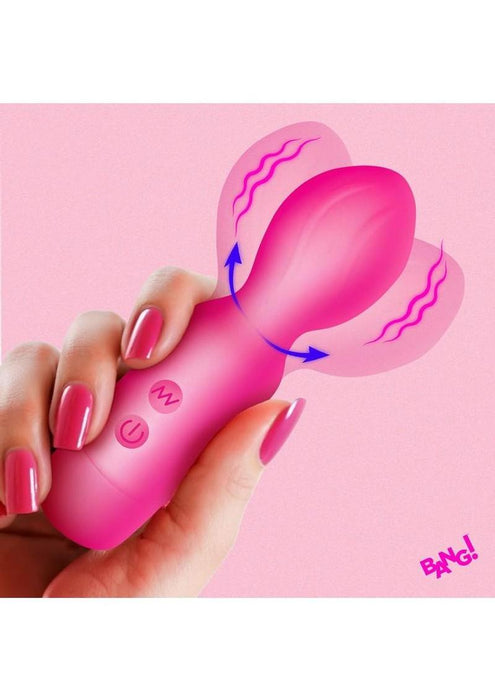 Bang! 18X Vibrating Silicone Mini Wand - Pink