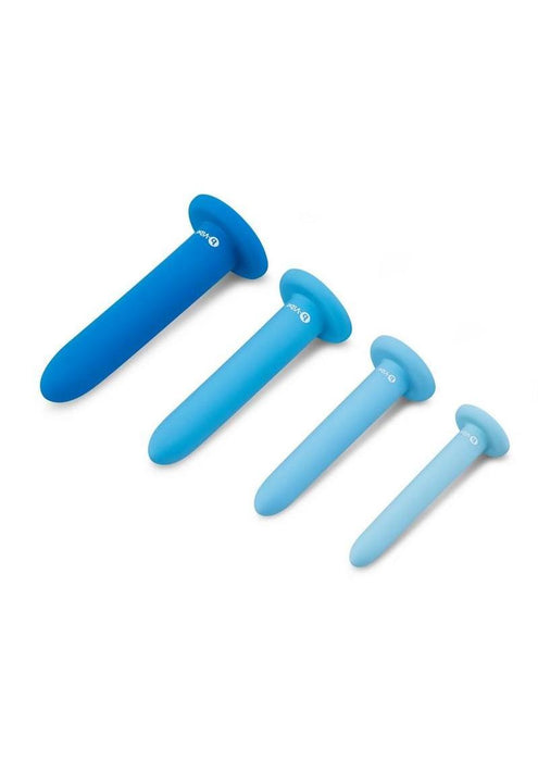 B-Vibe Silicone Anal Training Dilator Set - Blue