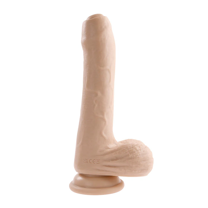 Peek A Boo Vibrating Rechargeable Silicone Dildo - Vanilla