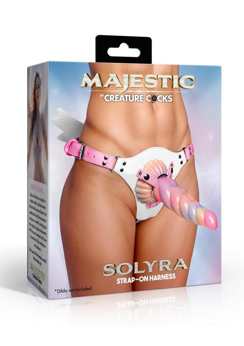 Creature Cocks Solyra Adjustable Strap-On Harness - White/Pink