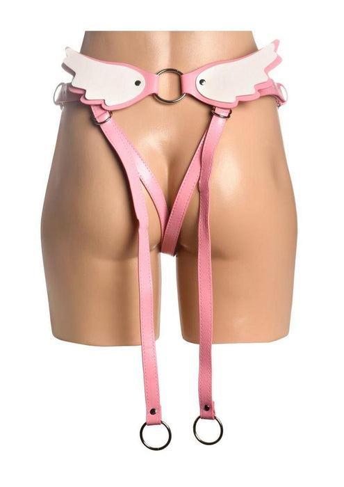 Creature Cocks Solyra Adjustable Strap-On Harness - White/Pink