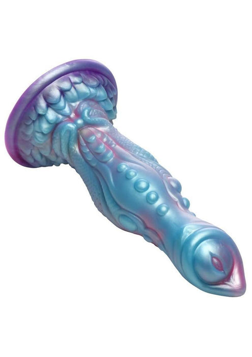 Creature Cocks Delphine Mermaid Silicone Dildo - Blue/Pink