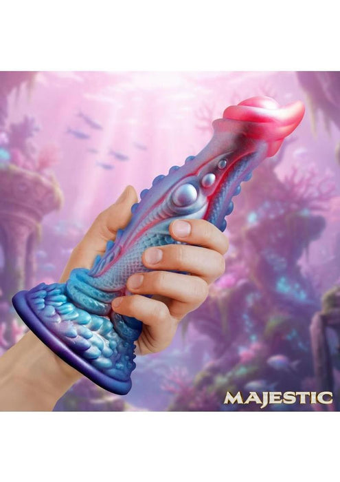 Creature Cocks Delphine Mermaid Silicone Dildo - Blue/Pink