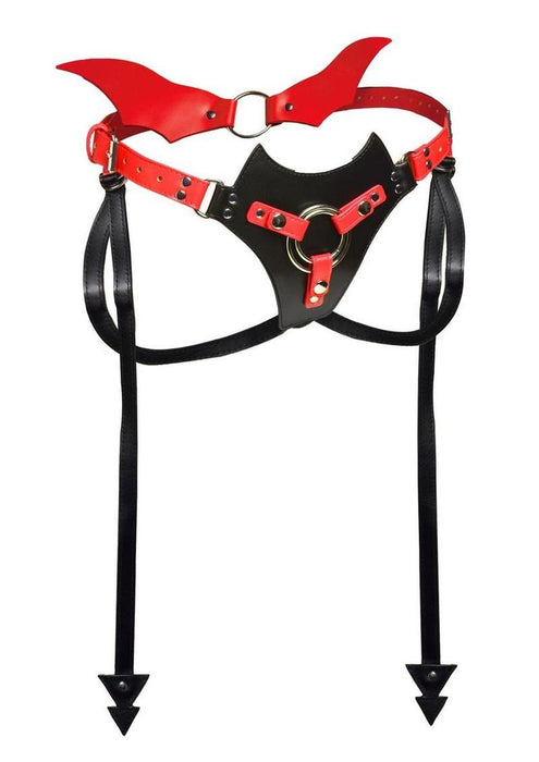 Creature Cocks Maelith Adjustable Strap-On Harness - Red/Black