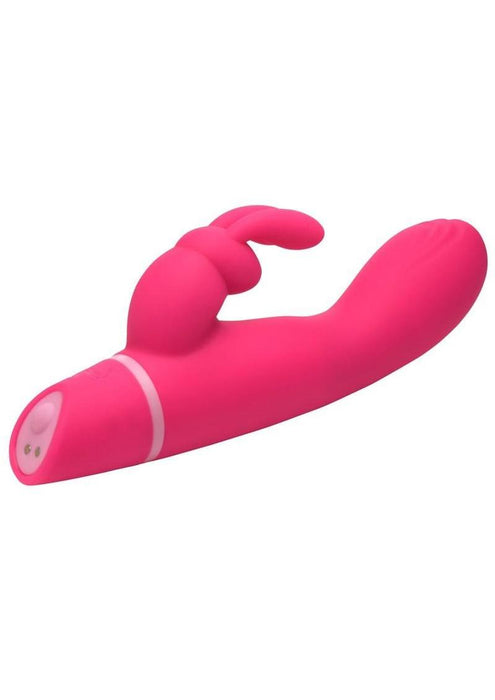Bang! Come Hither Rechargeable Silicone Rabbit Vibrator - Pink