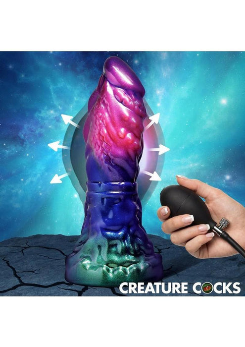 Creature Cocks Gorge Inflatable Silicone Dildo - Multicolor