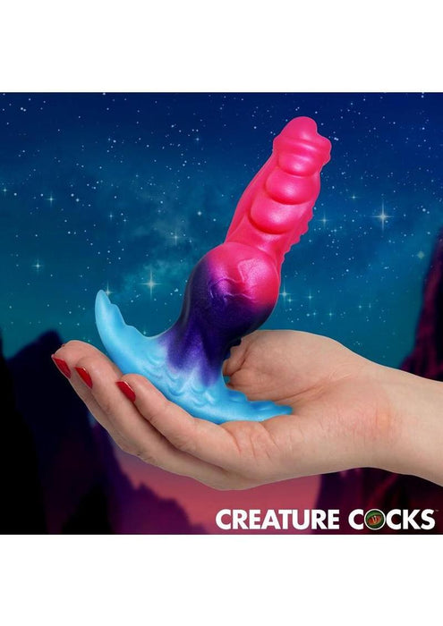 Creature Cocks Cosmo Hound Silicone Butt Plug - Multicolor