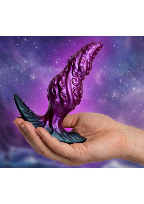 Creature Cocks Octo-Twist Silicone Anal Plug - Purple