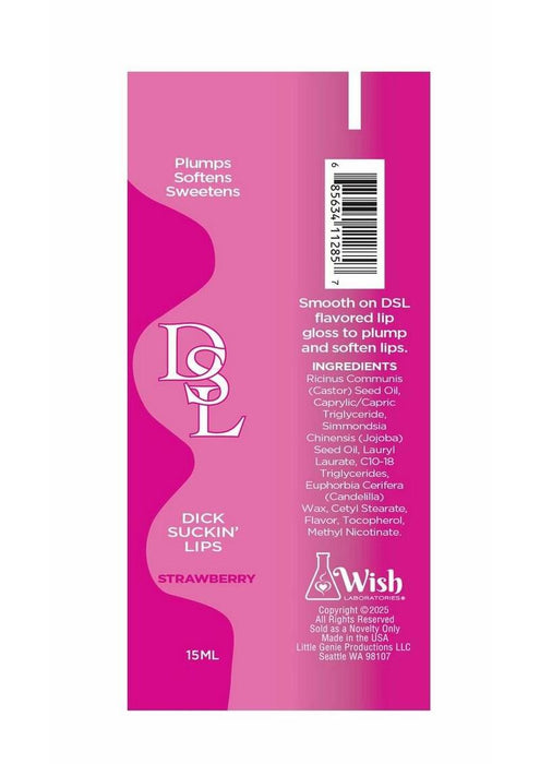 DSL Dick Sucking Lips Plumping Serum - Strawberry
