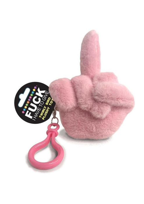 ucks to Give Twirly Bird Plushy Keychain Charm - Pink