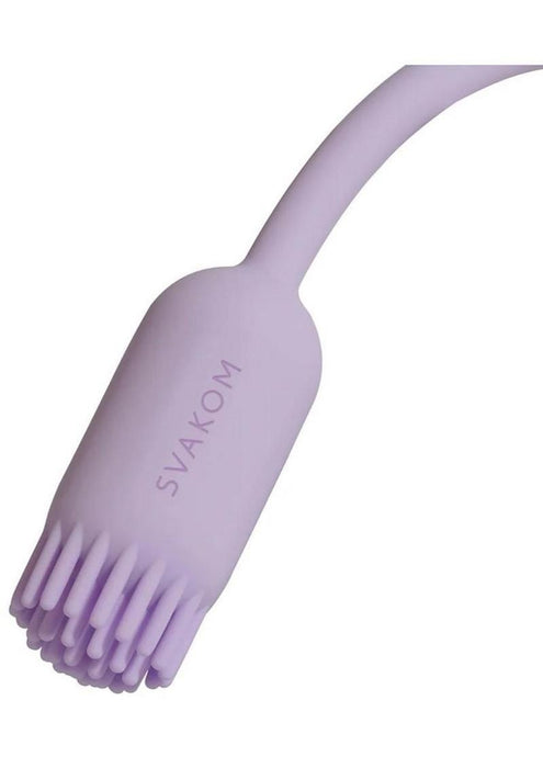 Svakom Plume Rechargeable Silicone Dual Vibrator - Purple