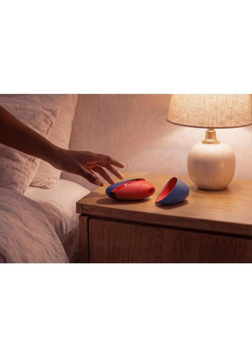 Womanizer Next Liberty Rechargeable Silicone Clitoral Stimulator - Blue/Red
