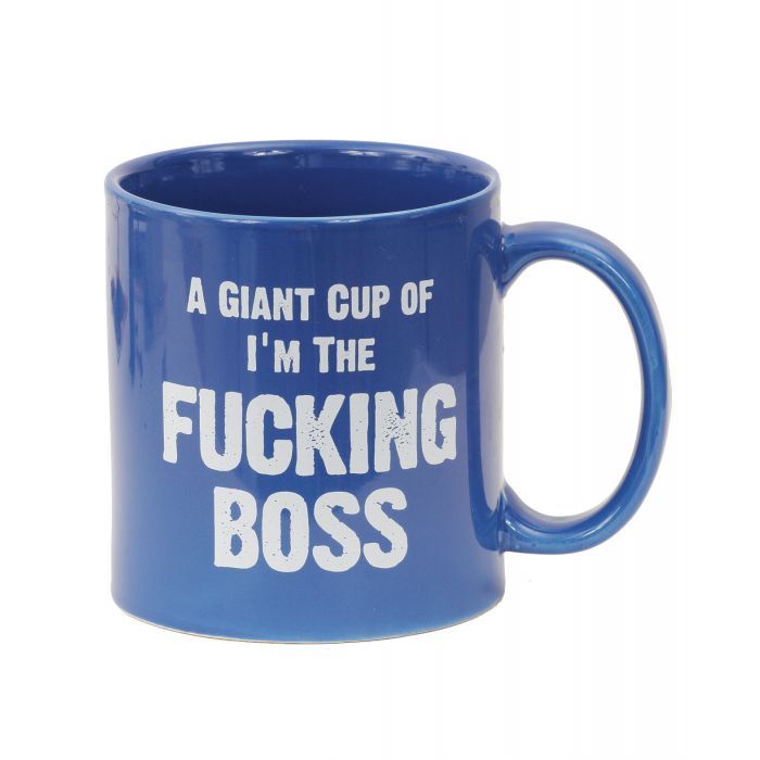 Attitude Mug A Giant Cup of I'm the Fucking Boss - 22 oz