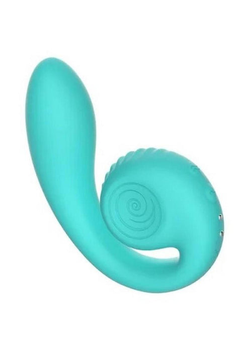 SVibe Snail GIZI Rechargeable Silicone Rabbit Vibrator - Teal