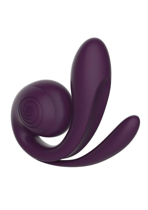 SVibe Snail GIZI Pro Rechargeable Silicone Triple Stimulator - Grape