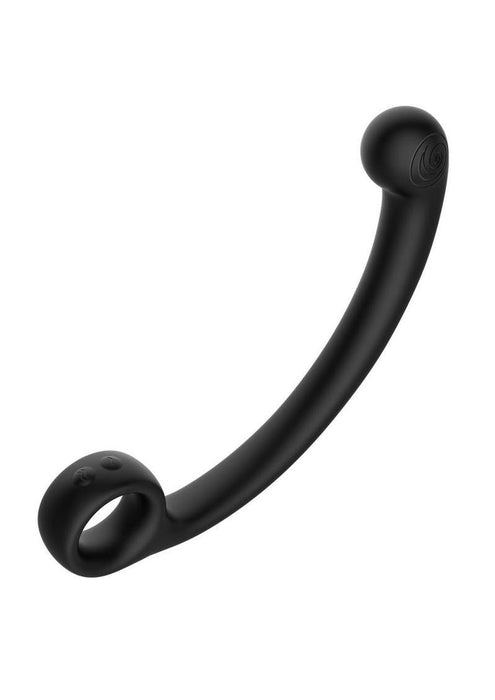 SVibe Snail AXI Rechargeable Silicone Custom Vibrating Spot Wand - Granit Noir