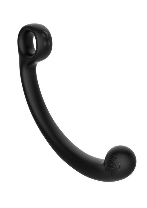 SVibe Snail AXI Rechargeable Silicone Custom Vibrating Spot Wand - Granit Noir