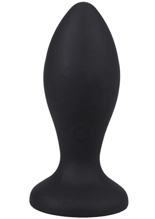 Booty Bling Jeweled Wearable Vibrating Silicone Plug 3In - Purple