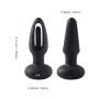 Snuggy Flapping Anal Plug Vibrator - Black