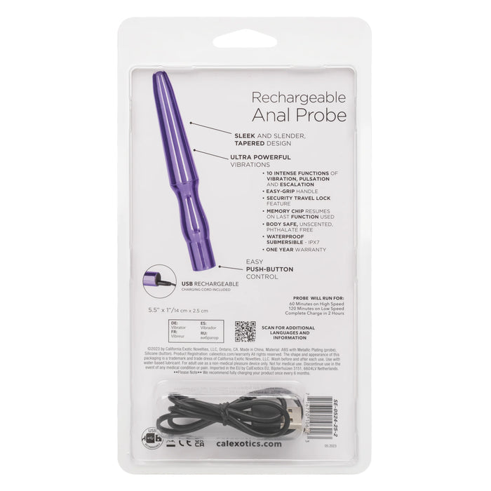 Rechargeable Anal Probe - Purple