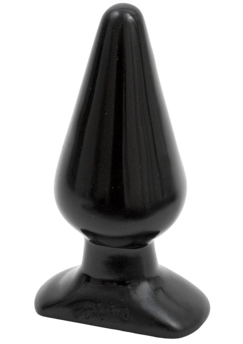 Classic Butt Plug Large Black Sil A Gel 6 Inch