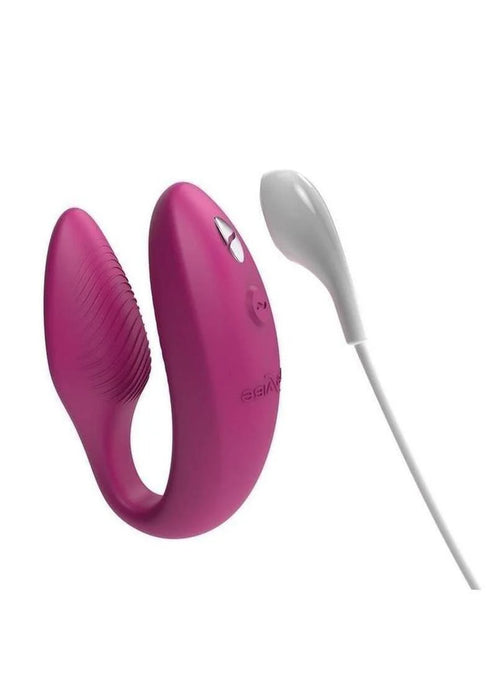 We-Vibe Sync 2nd Generation Rechargeable Silicone Couples Vibrator with Remote Control - Rose